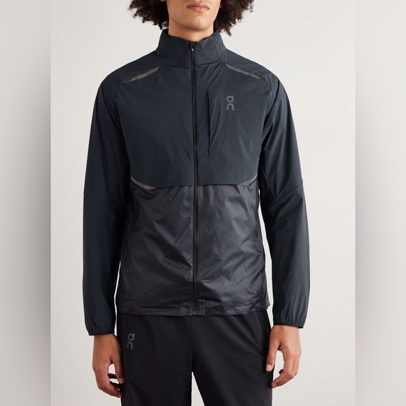 ONWeather Slim-Fit Logo-Print Recycled-Shell and Micro-Ripstop Jacket